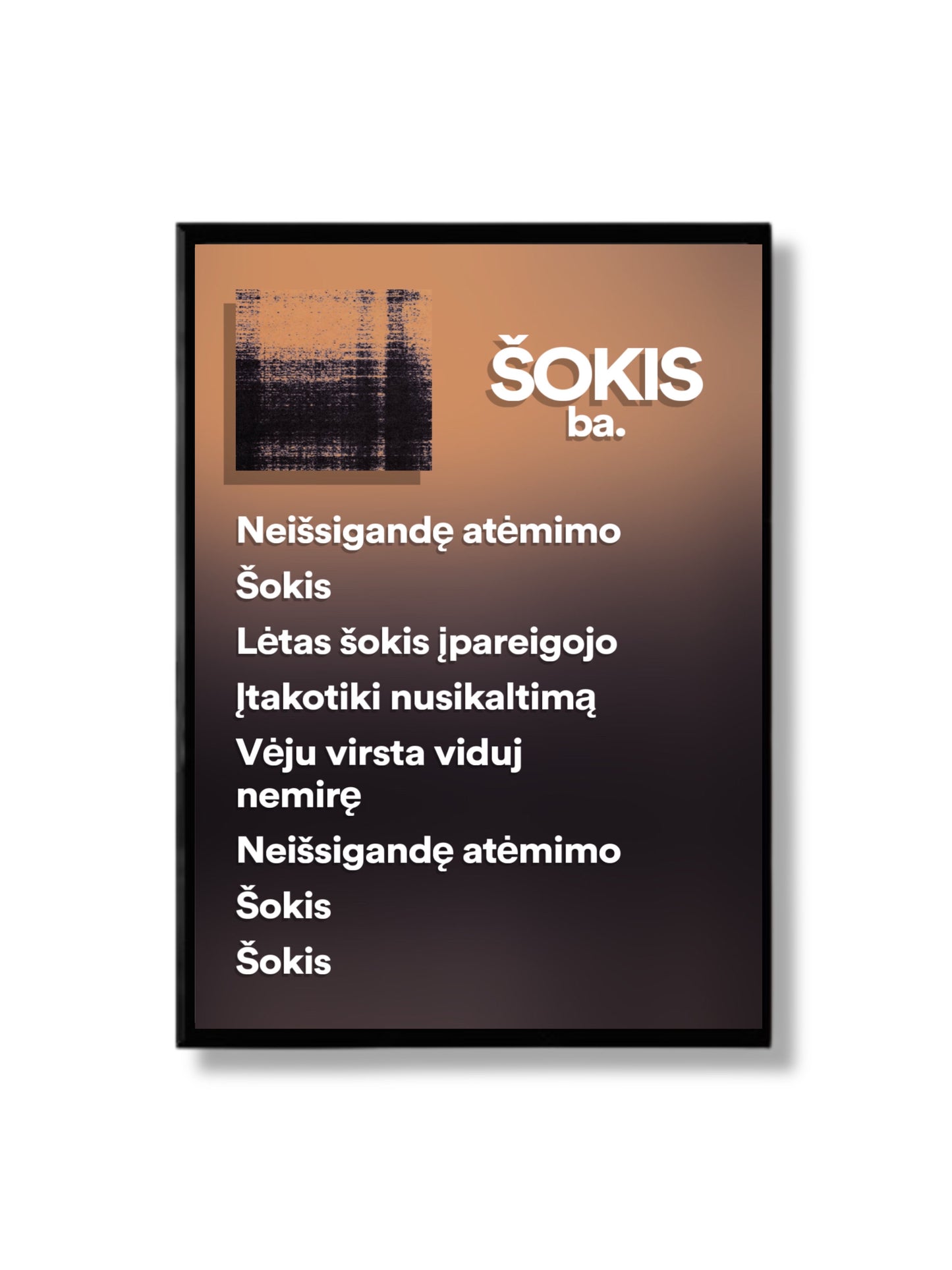Plakatas "Dainos žodžiai"
