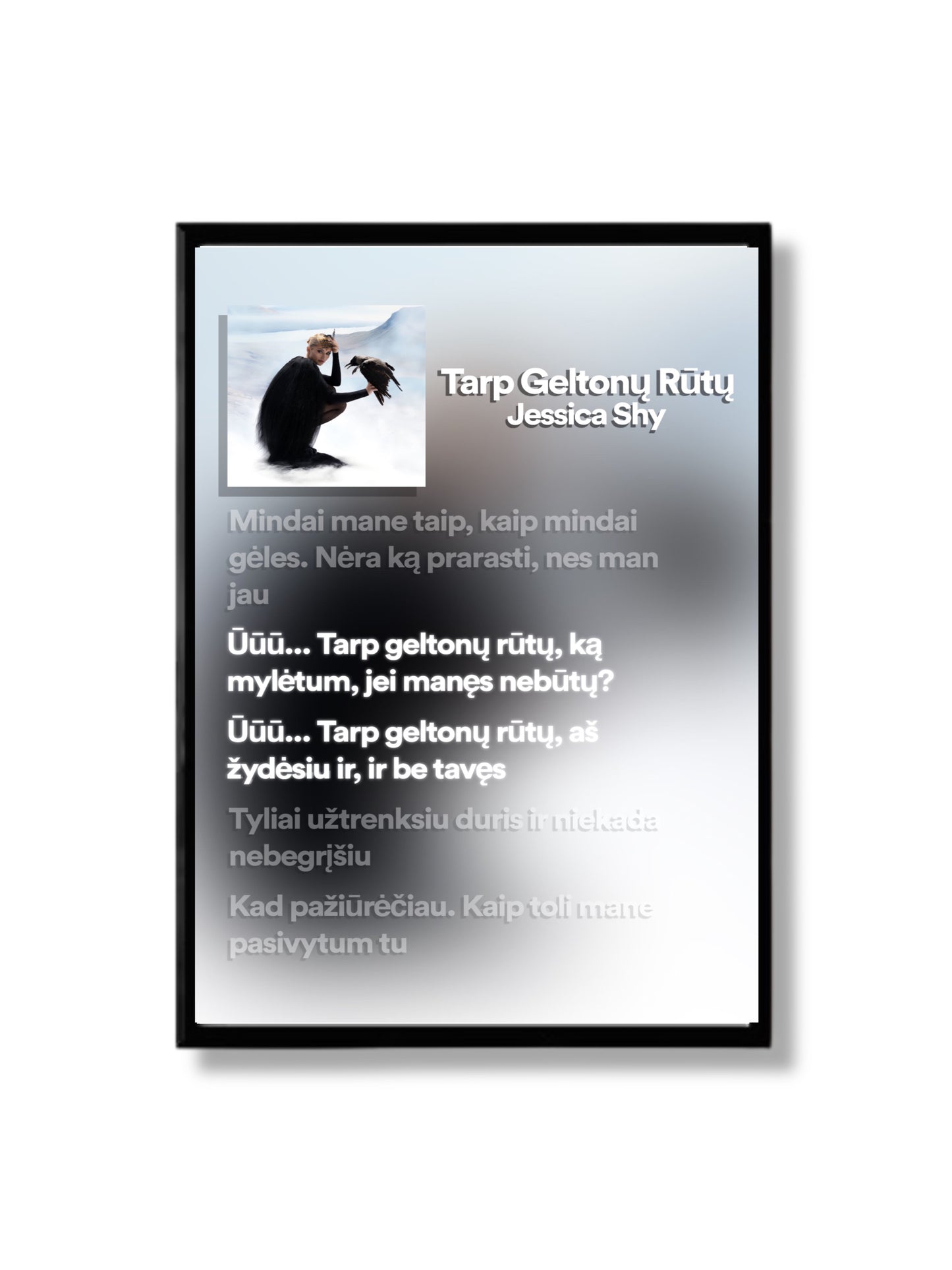 Plakatas "Dainos žodžiai"