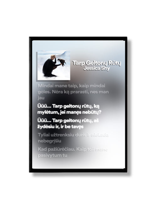 Plakatas "Dainos žodžiai"